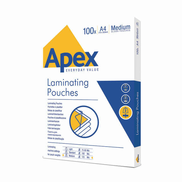Fellowes Apex A4 Lam Pouch PK100