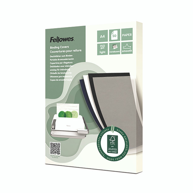 Fellowes A4 Cvr Trans 150GSM P50