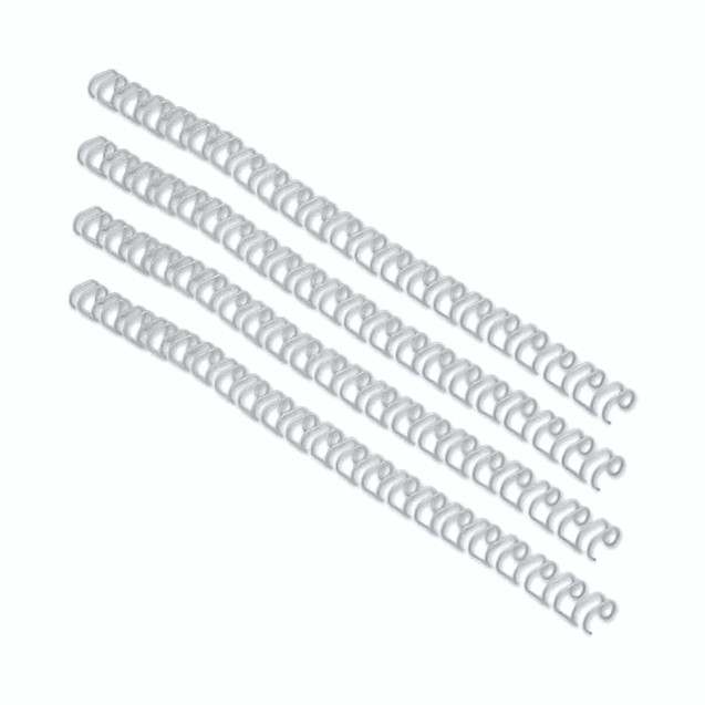 Gbc 9.5MM A4 Bind Wires White PK100