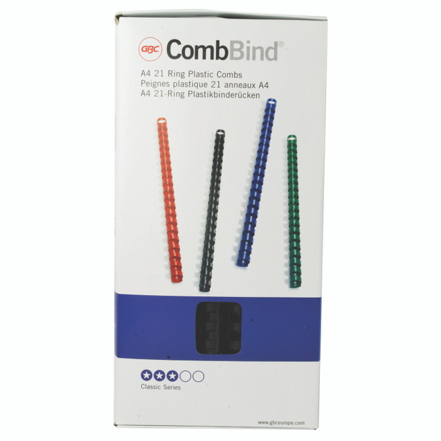 Gbc Combbind A4 14MM Comb BLK PK100