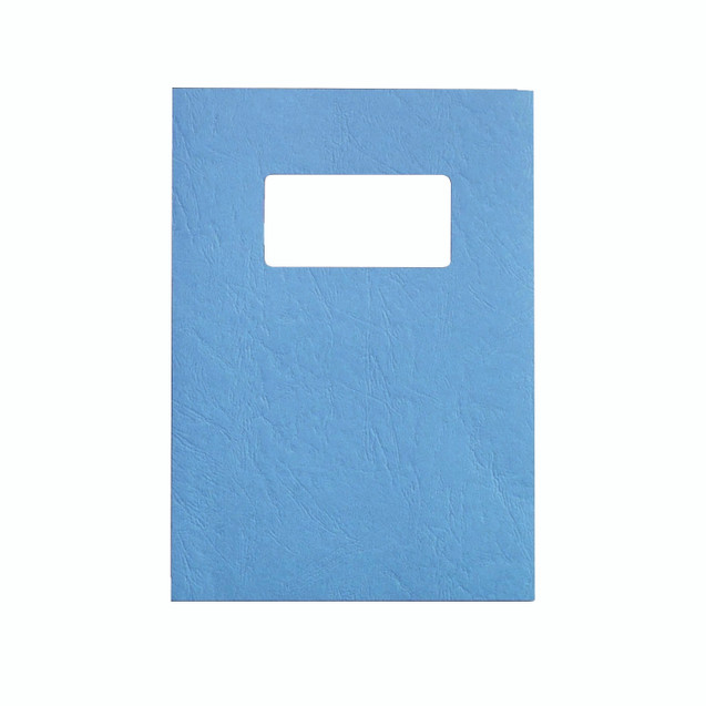 Gbc Leathergrain A4 Bind Cvr BLU P50
