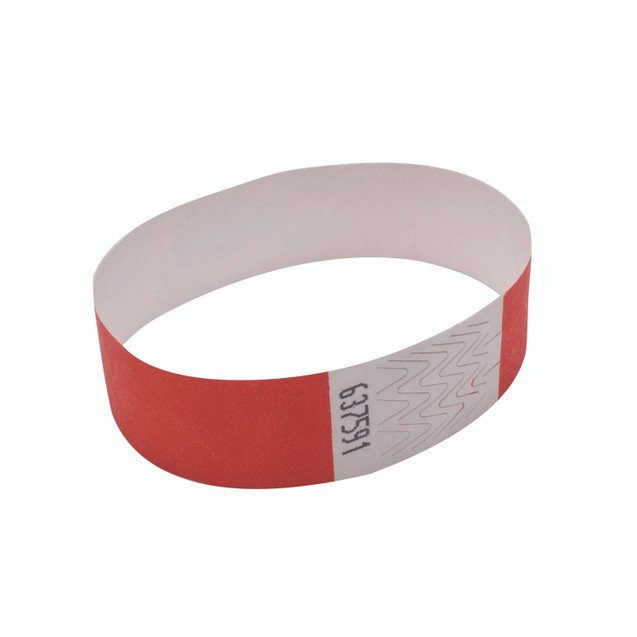 Announce 19MM Wrist Bands Red PK1000