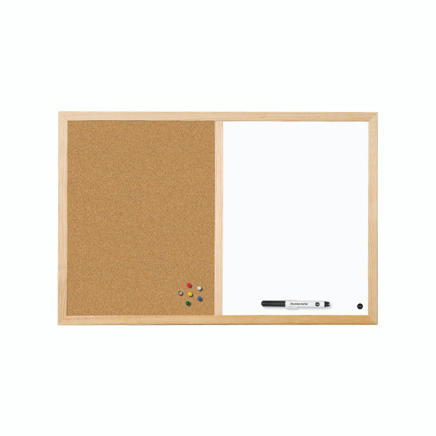 Bi-Office Cork/Drywipe Comb 600X900