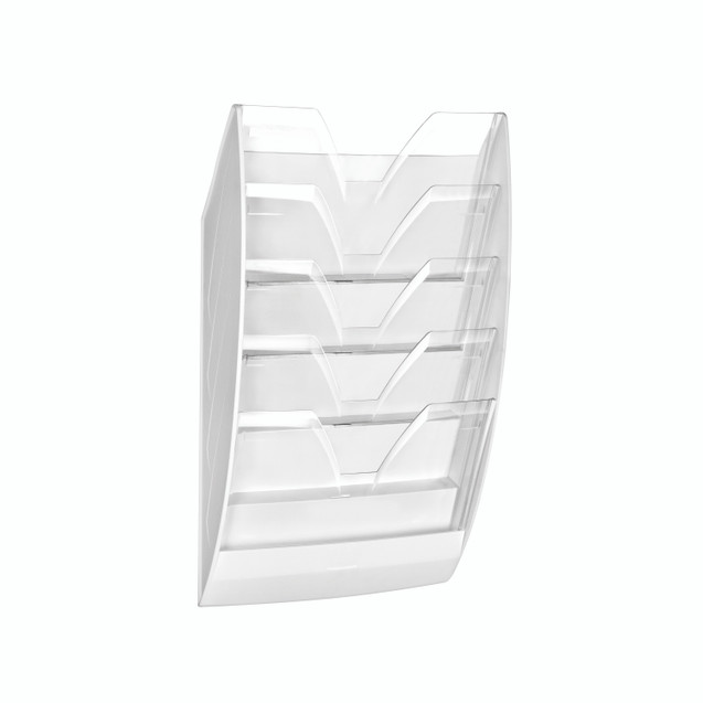Cep Wall File 5-PART White/Crystal