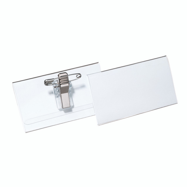Durable Name Badge Combi Clip PK50