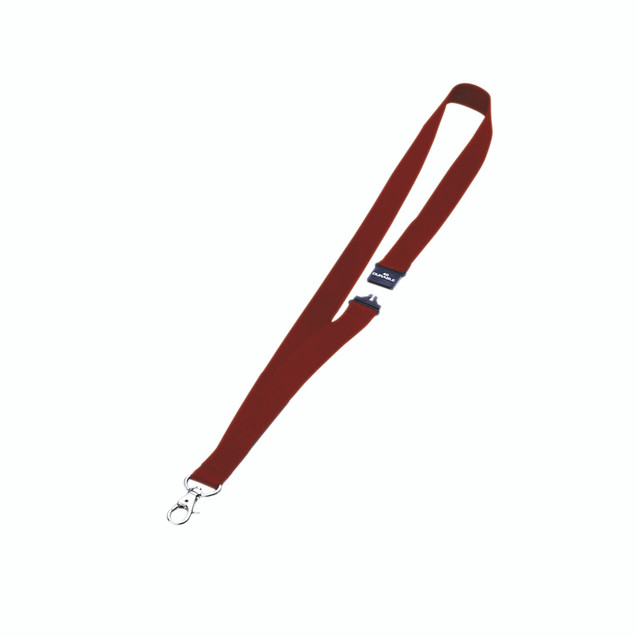 Durable Textile Lanyard Red PK10