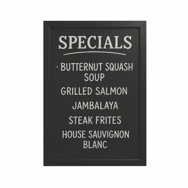 Wall Mount Chalkboard 300X400MM BLK