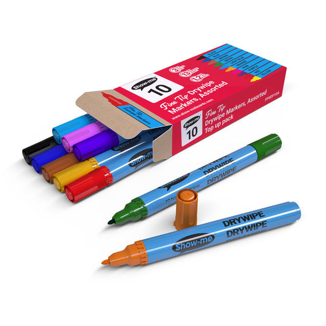 Showme Drywipe Slim Pen Fne Tip PK10