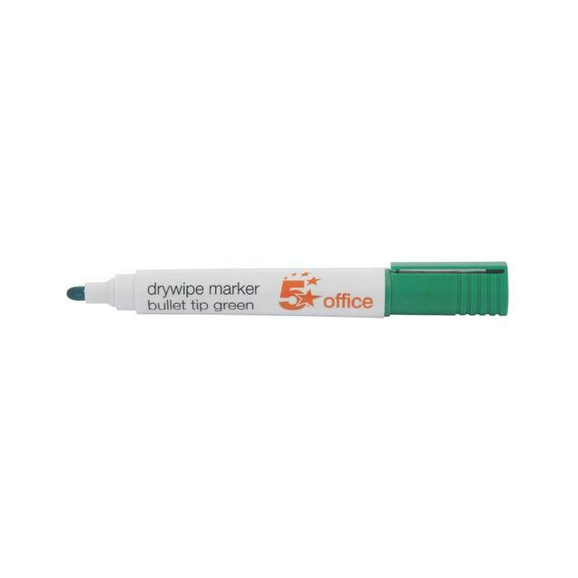 Drywipe Marker Bullet Tip GRN PK12