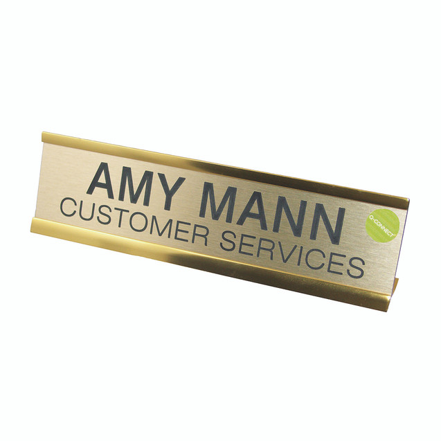 Q-Connect Custom Door/Desk Name Plte