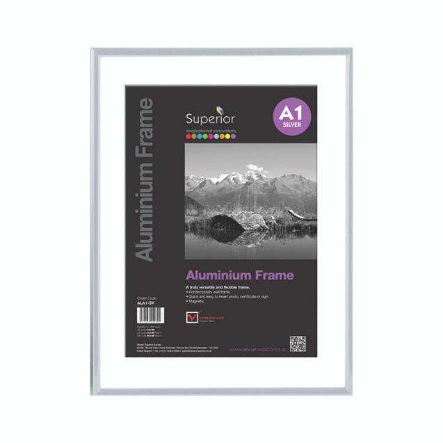 Seco Brushed Alum Frame 11MM A1 SLV