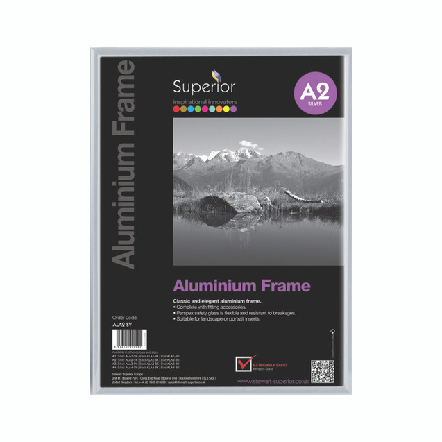 Seco Brushed Alum Frame 11MM A2 SLV