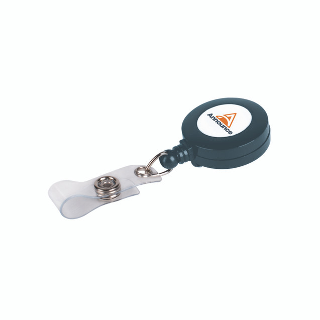 Badge Reel Charcoal PK10
