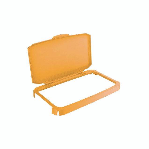 Durable 60L Hinged Ylw RCYC Bin Lid