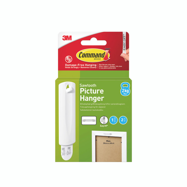 Command Sawtooth Pic Hanger 1HK/2STP