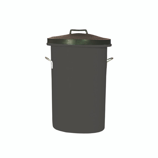 HD Storage Bin With Lid/Handles BLK