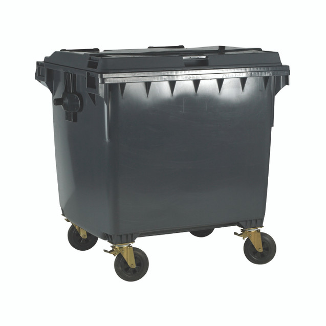 1100L GREY Wheeled Bin / Lid 377396