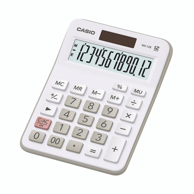 Casio MX-12B 12 Digit Basic Calc WHT