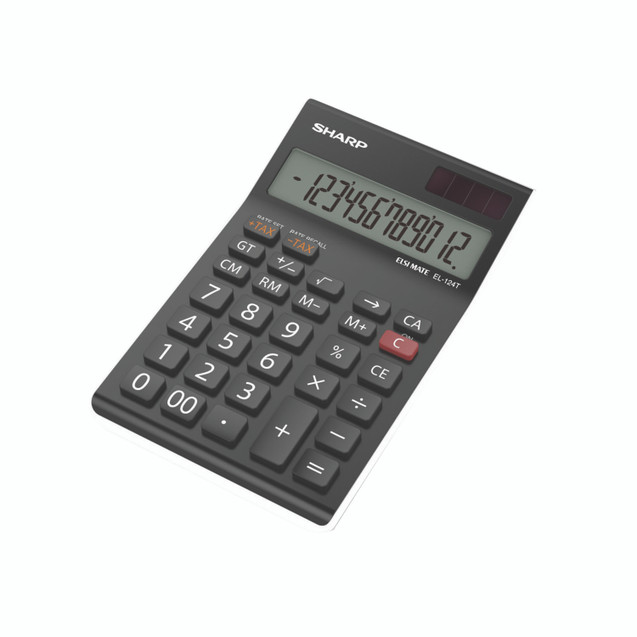 Sharp EL124AT Desk Calc EL124ATWH