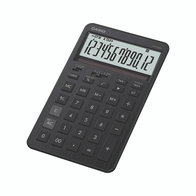 Casio JW-200DQ Med Desk Calc Black
