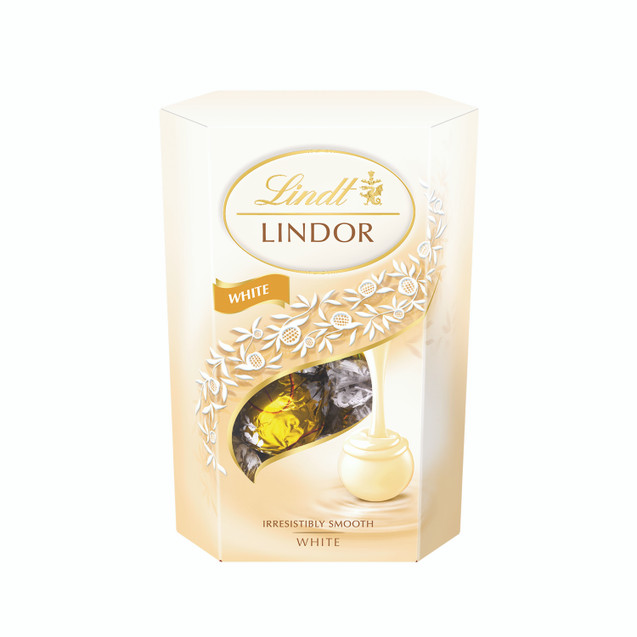 Lindor Cornet White Choc 200G