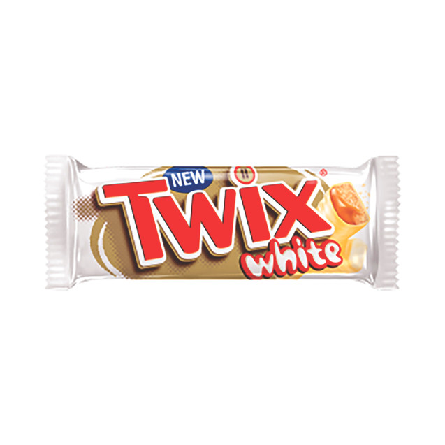 Mars Twix Caramel+wht Choc Bar PK20