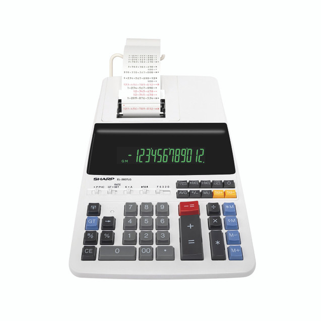 Sharp EL-2607V Printing Calculator