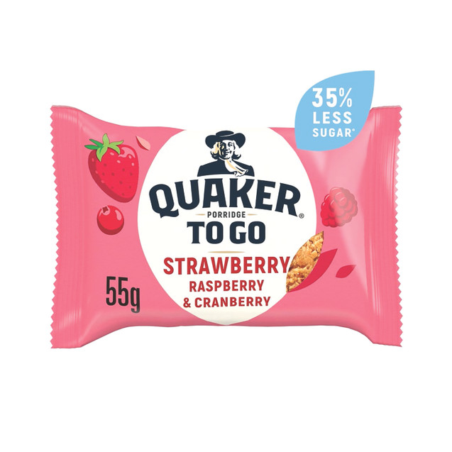 Quaker Porridge Berry Bfst Bar PK12