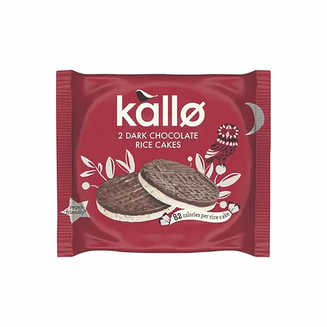 Kallo Dark Choc Rice Cake 33G PK30