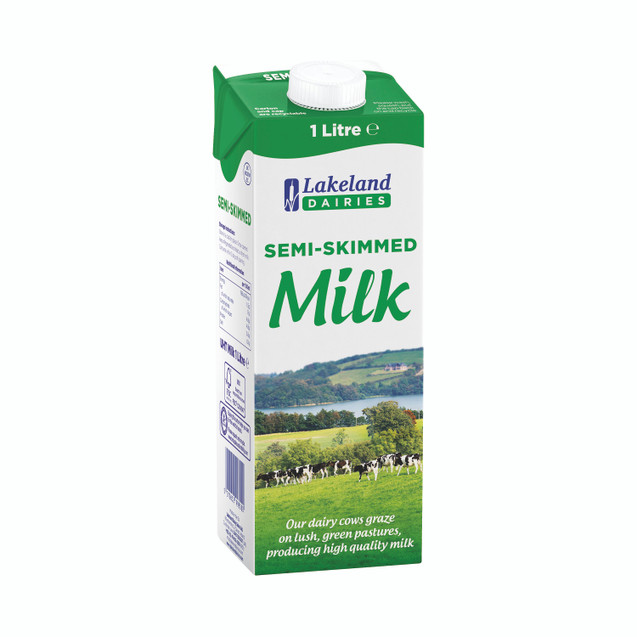 Lakeland Semi-Skim Milk 1 Litre PK12