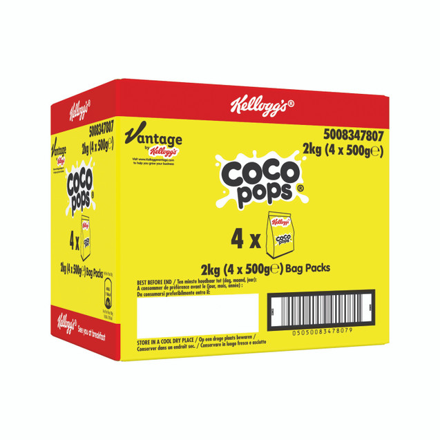 Kelloggs Coco Pops BAG 500G PK4