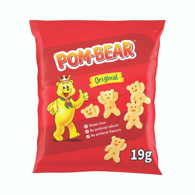 Pom-Bear Orig Potato Crisps 19G PK36