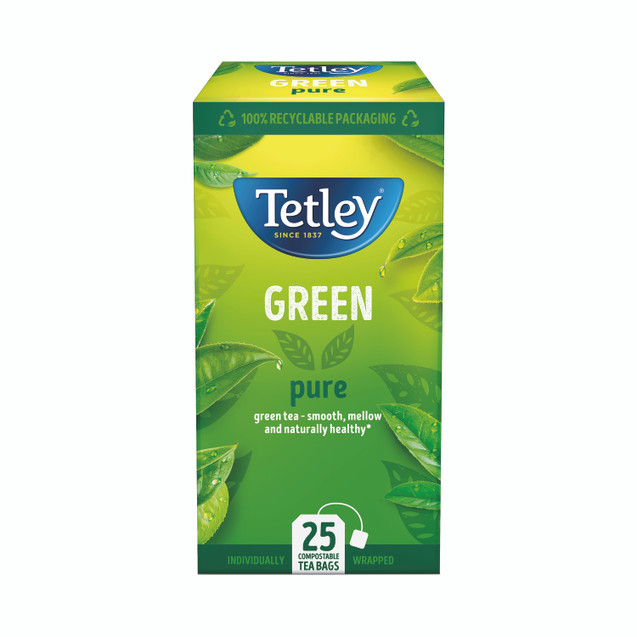 Tetley Pure Green Tea Bags PK25