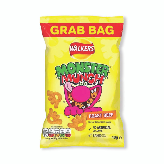 Monster Munch Roast Beef 40G PK35