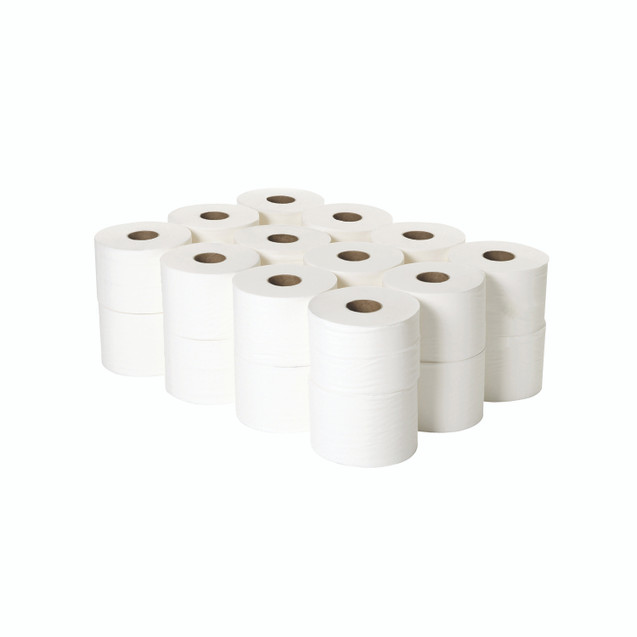 2Work Micro Twin Toilet Rolls PK24