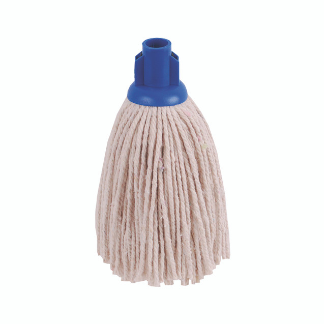 2Work 12OZ Py Smooth Mop Blue PK10