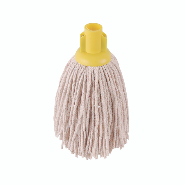 2Work 12OZ Py Smooth Mop Yellow PK10