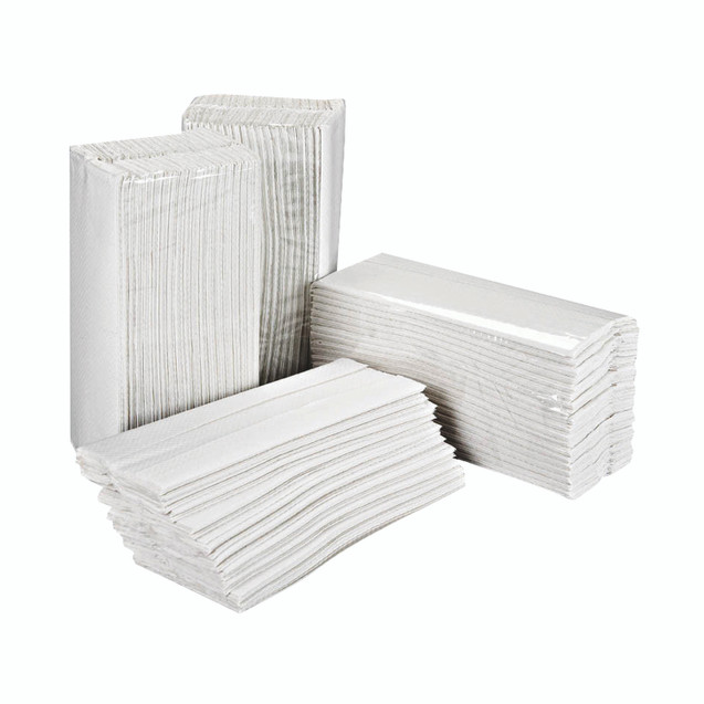 2Work Hnd Towel 2PLY Cfld WHT PK2355