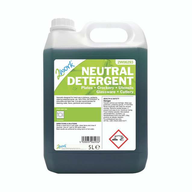 2Work Dishwashing Neutral Detrgnt 5L