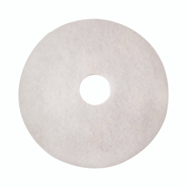 3M Economy Floor Pads 430MM WHT PK5