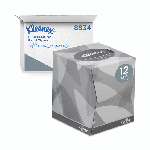 Facial Tissues X88 Sheets WHT PK12