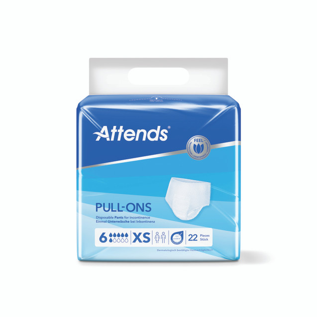 Attends Pullons Pant Sz 6XS X4 PK22