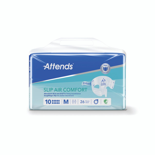 Attends Slipair Nappy Sz 10M X4 PK26