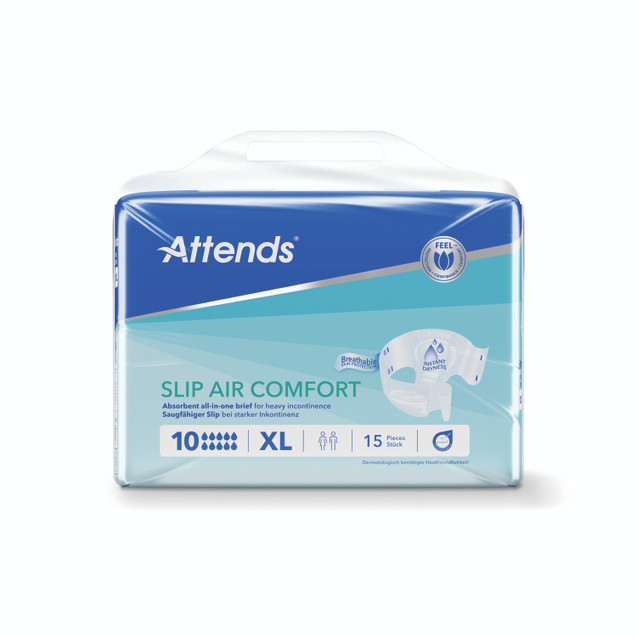Attends Slipair Nappy SZ10XL X4 PK15