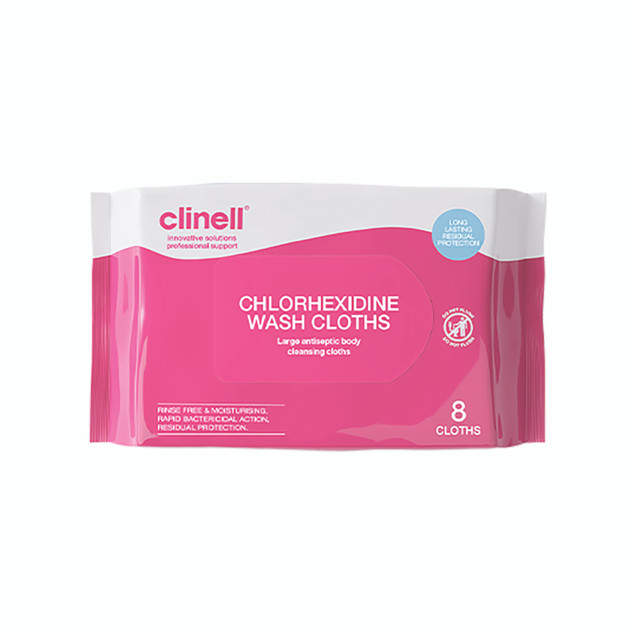 Clinell Chlorhexidine Wash Cloths P8