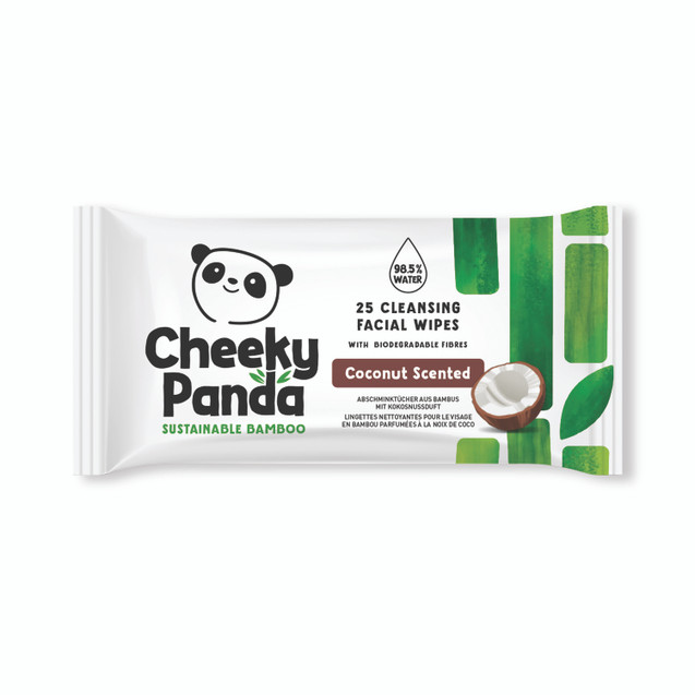Cheeky Panda Face Wipes X25 Coco PK6