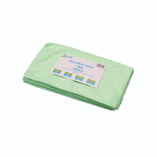 2Work Microfibr Cloth GRN 400MM PK10