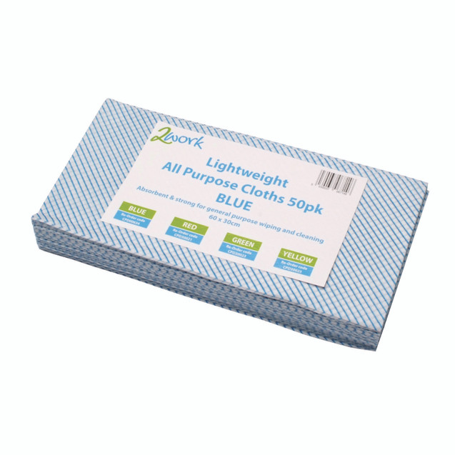 2Work Lwt All Pup Cloth BLU PK50