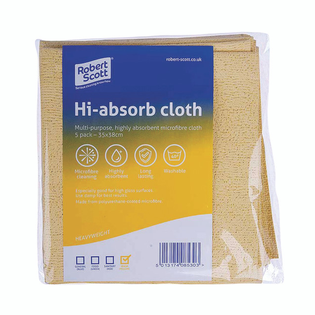 Robert Scott Hiabsorb Cloth Ylw PK5