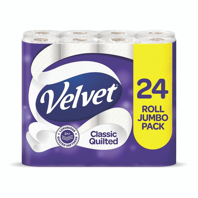 Velvet Classic Quilted Wc Roll PK24